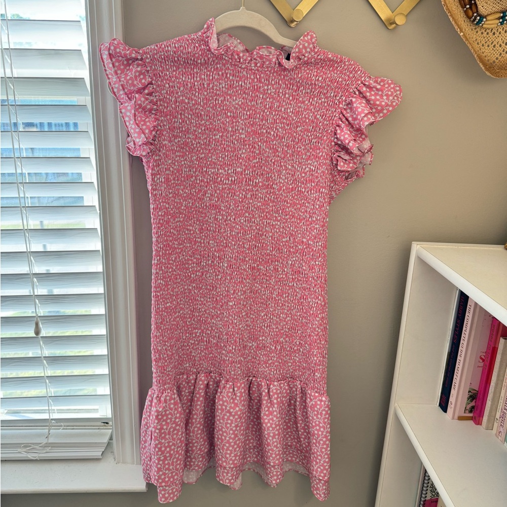 French Connection Elao Verona Crepe Smocked Dress